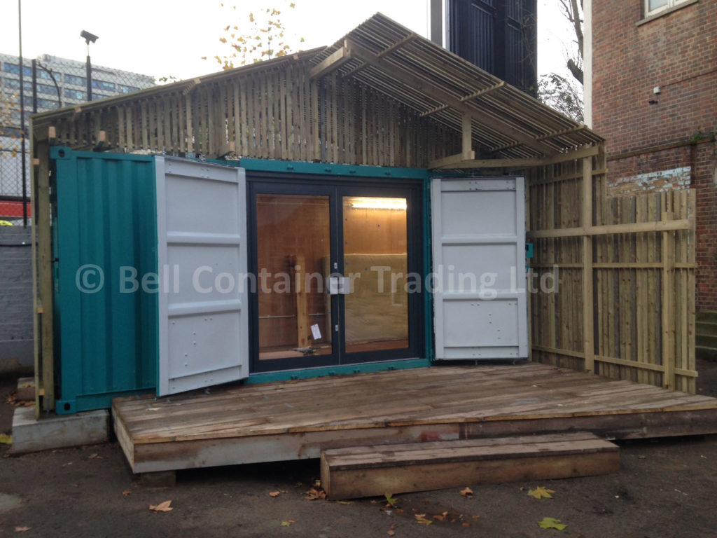shipping container shop on-site London