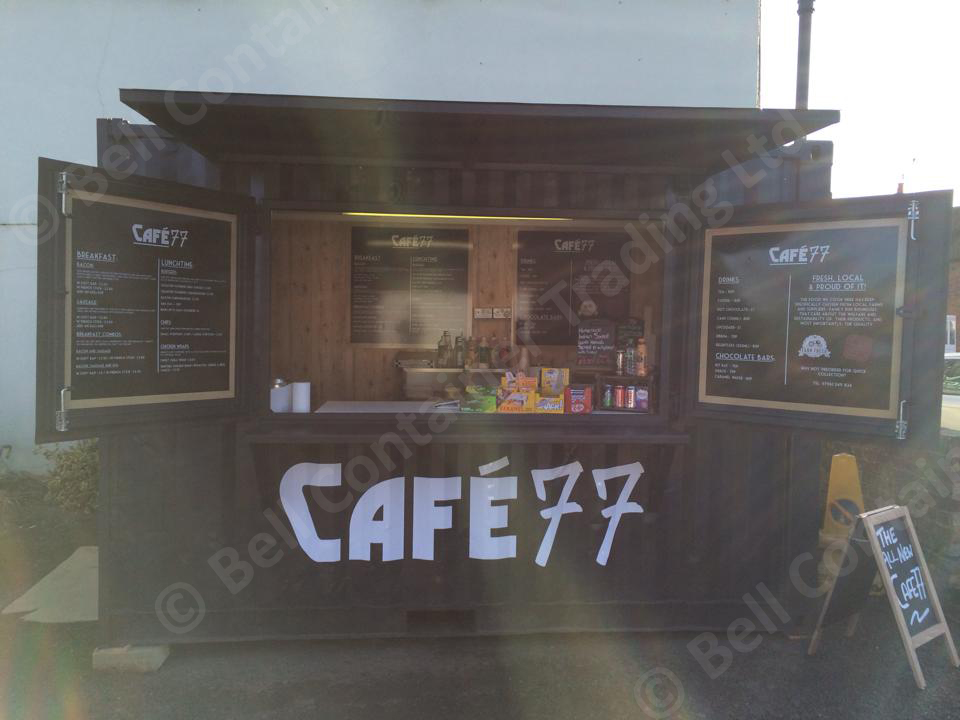 popup container cafe and food unit outlet